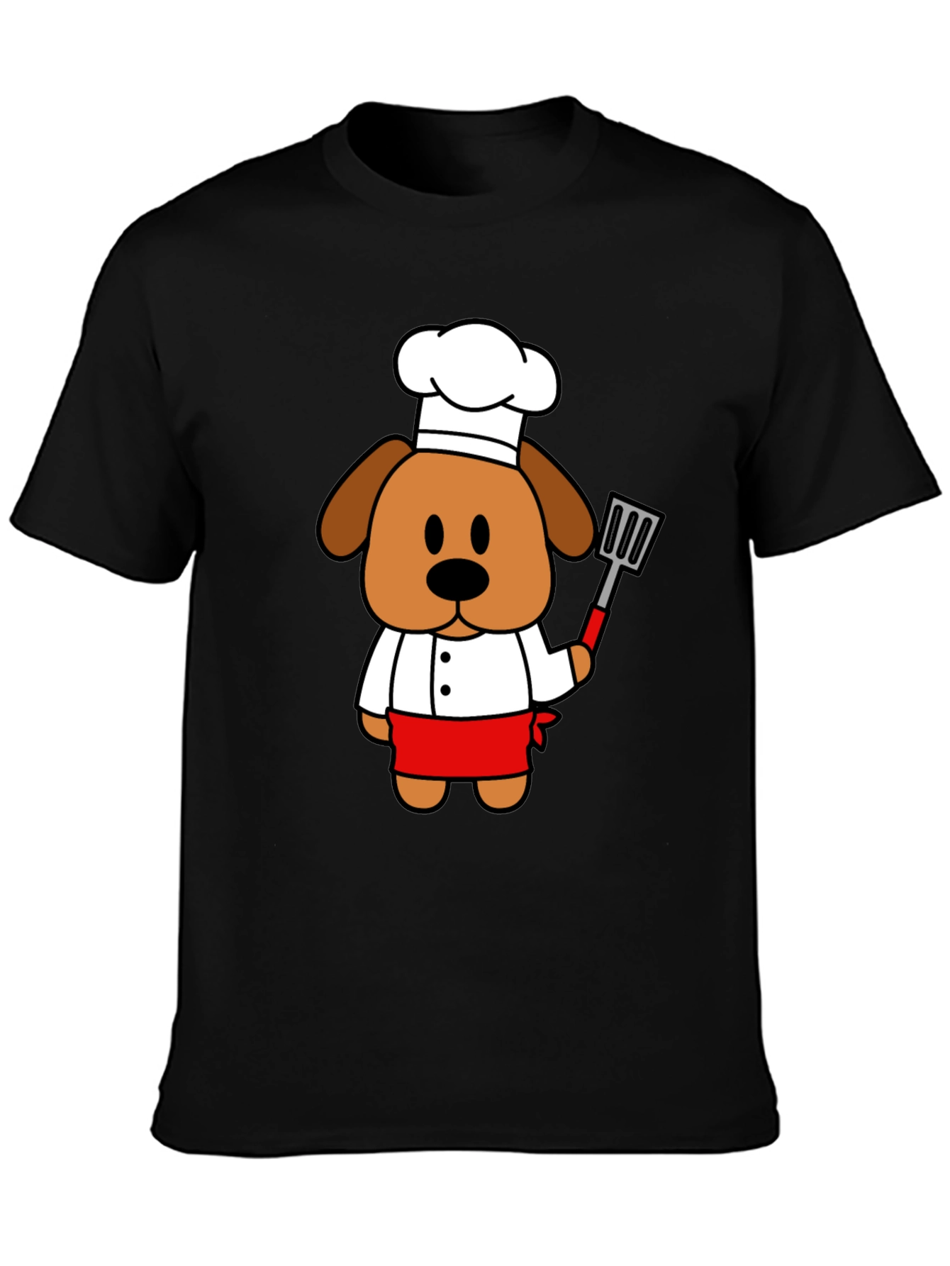 Chef Dog Graphic T-Shirt - Cute Cook Cartoon Tee