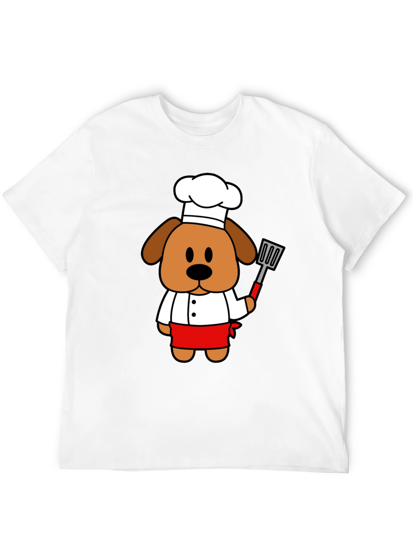 Chef Dog Graphic T-Shirt - Cute Cook Cartoon Tee