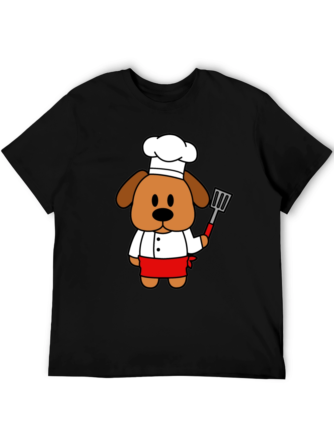 Chef Dog Graphic T-Shirt - Cute Cook Cartoon Tee