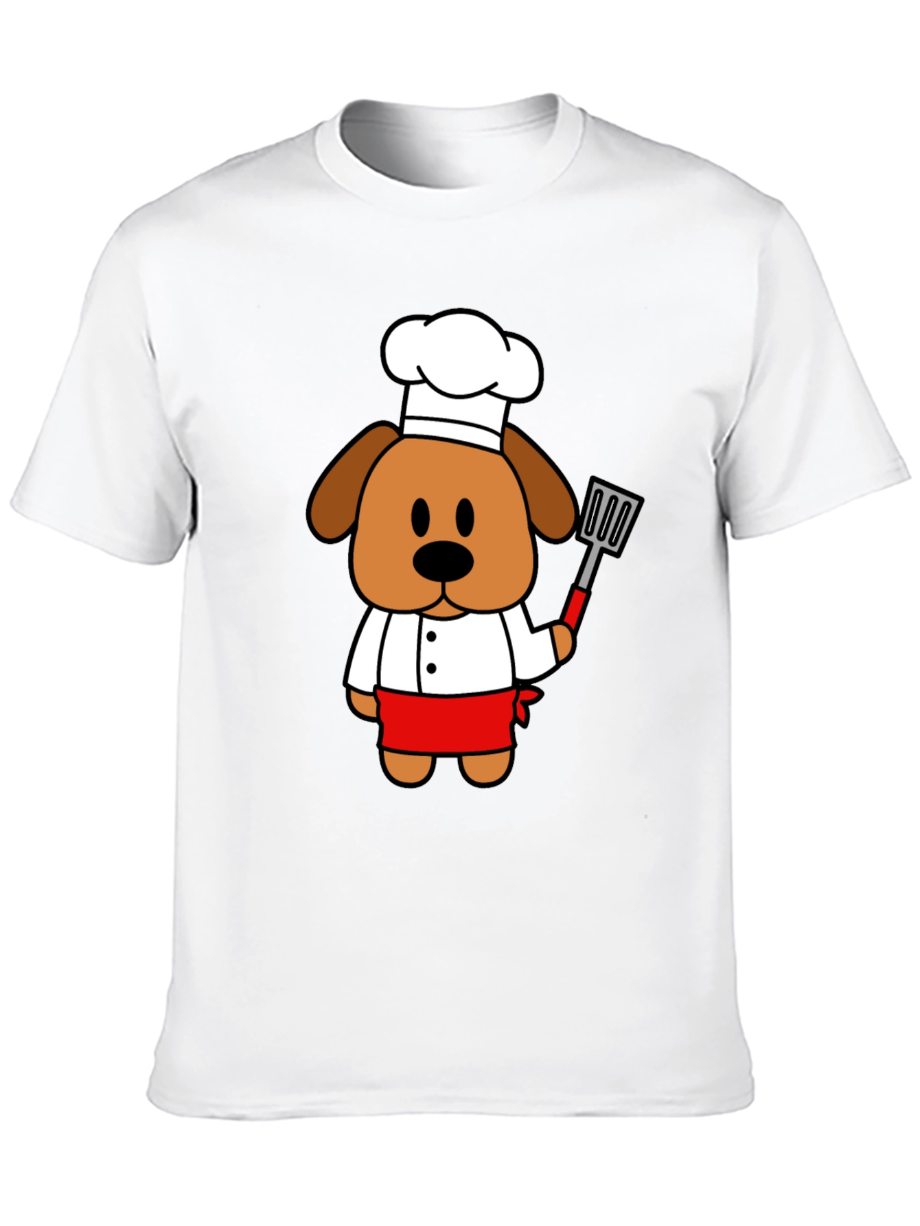 Chef Dog Graphic T-Shirt - Cute Cook Cartoon Tee
