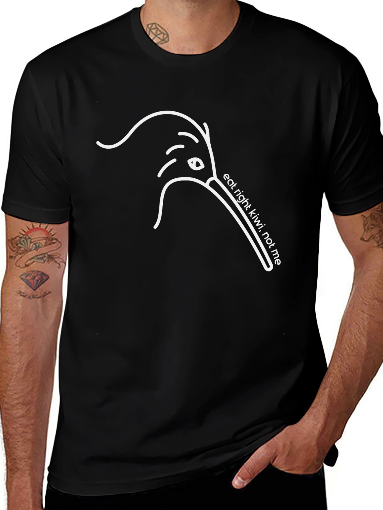 Eat Right Kiwi T-Shirt - Unique Graphic Tee