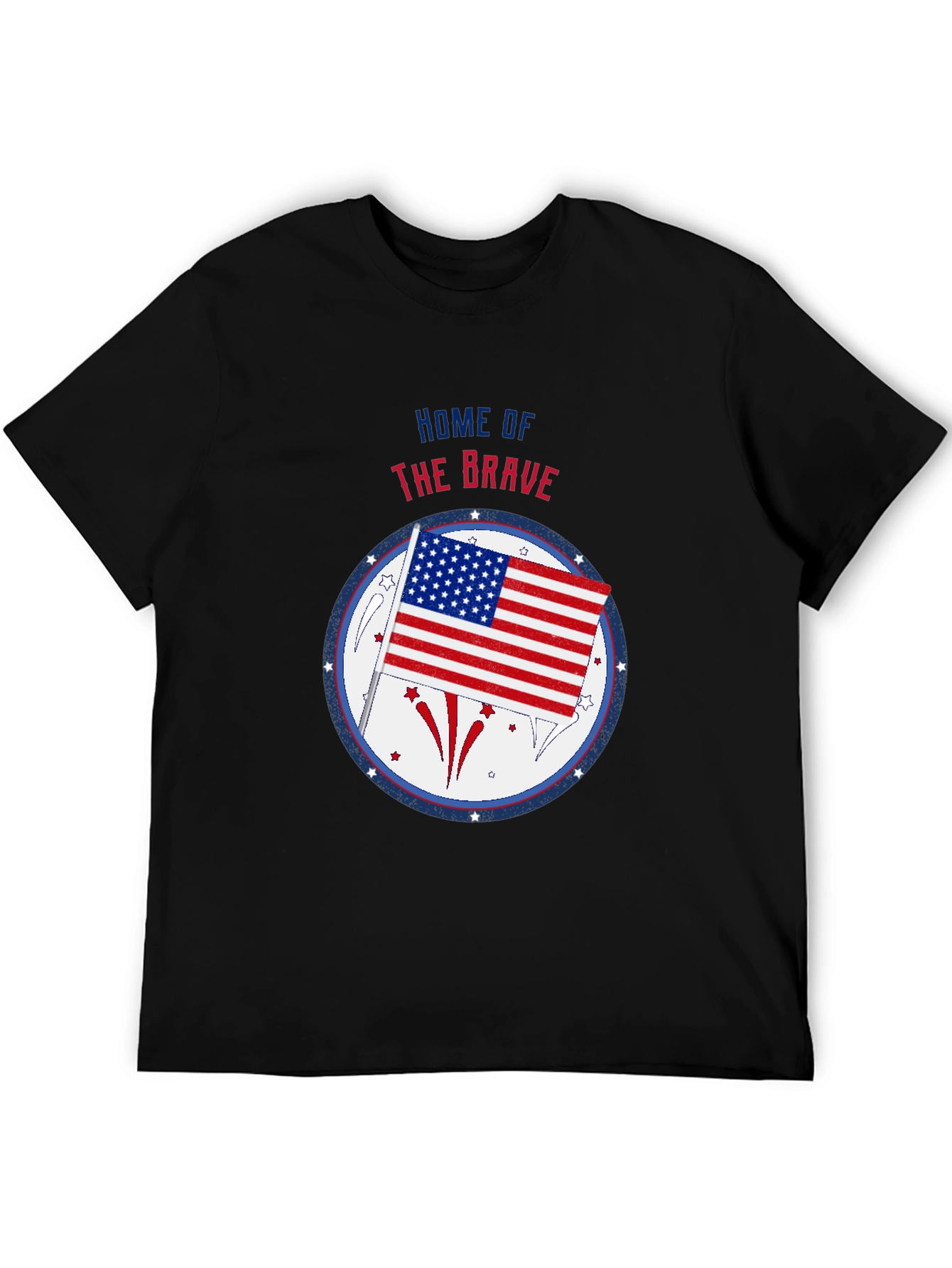 Patriotic Home of the Brave Graphic Tee