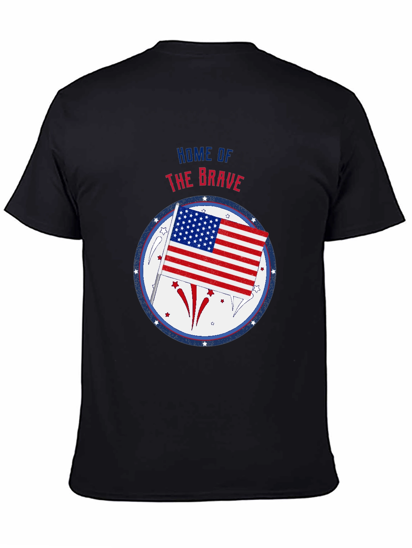Patriotic Home of the Brave Graphic Tee