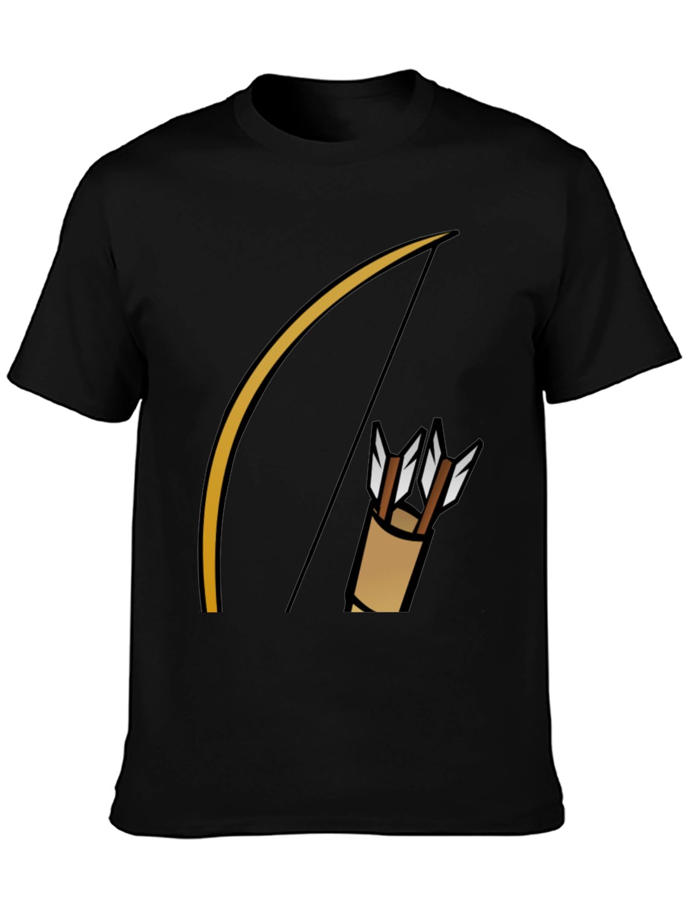 Archer Graphic T-Shirt - Black Cotton Tee
