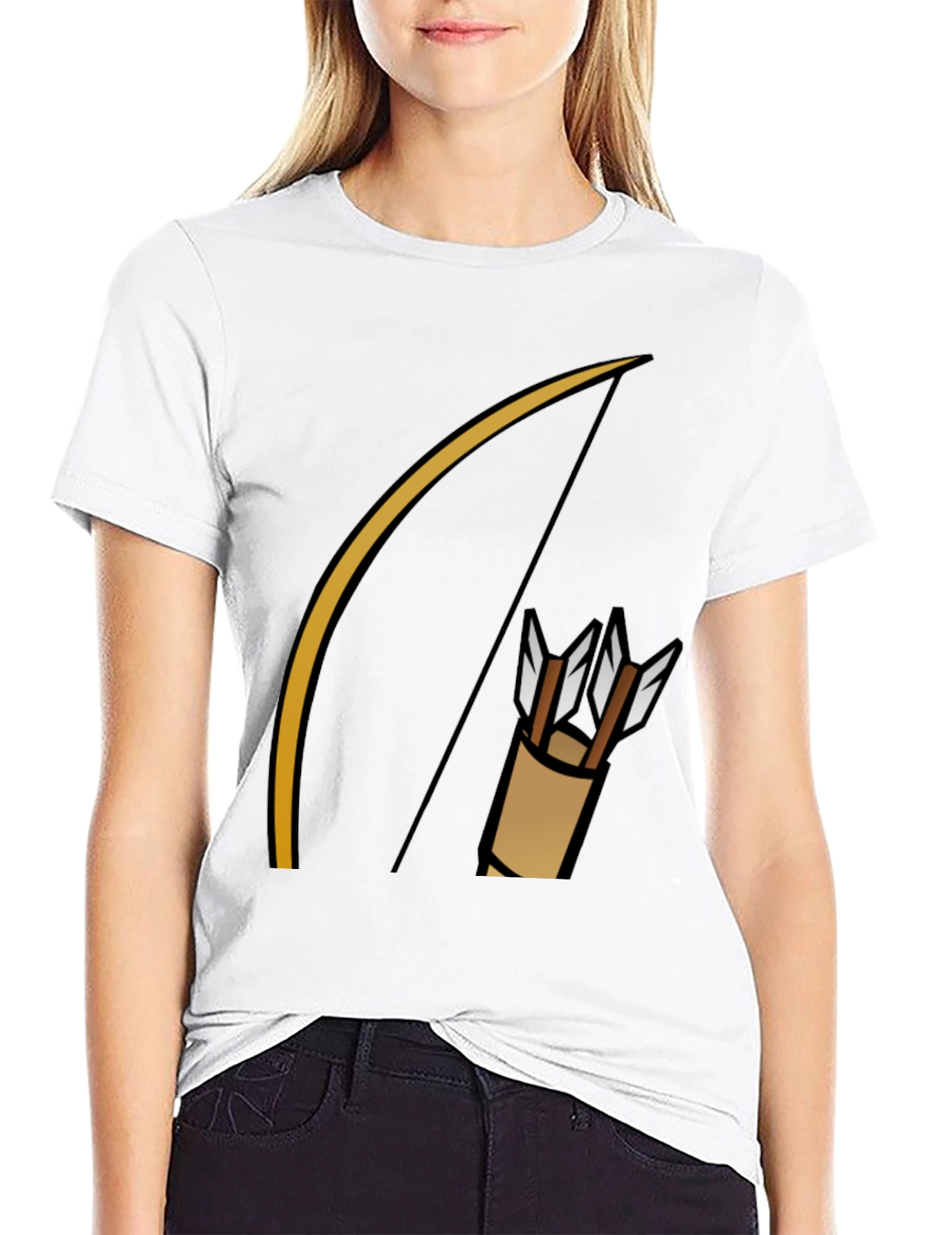 Archer Graphic T-Shirt - Black Cotton Tee