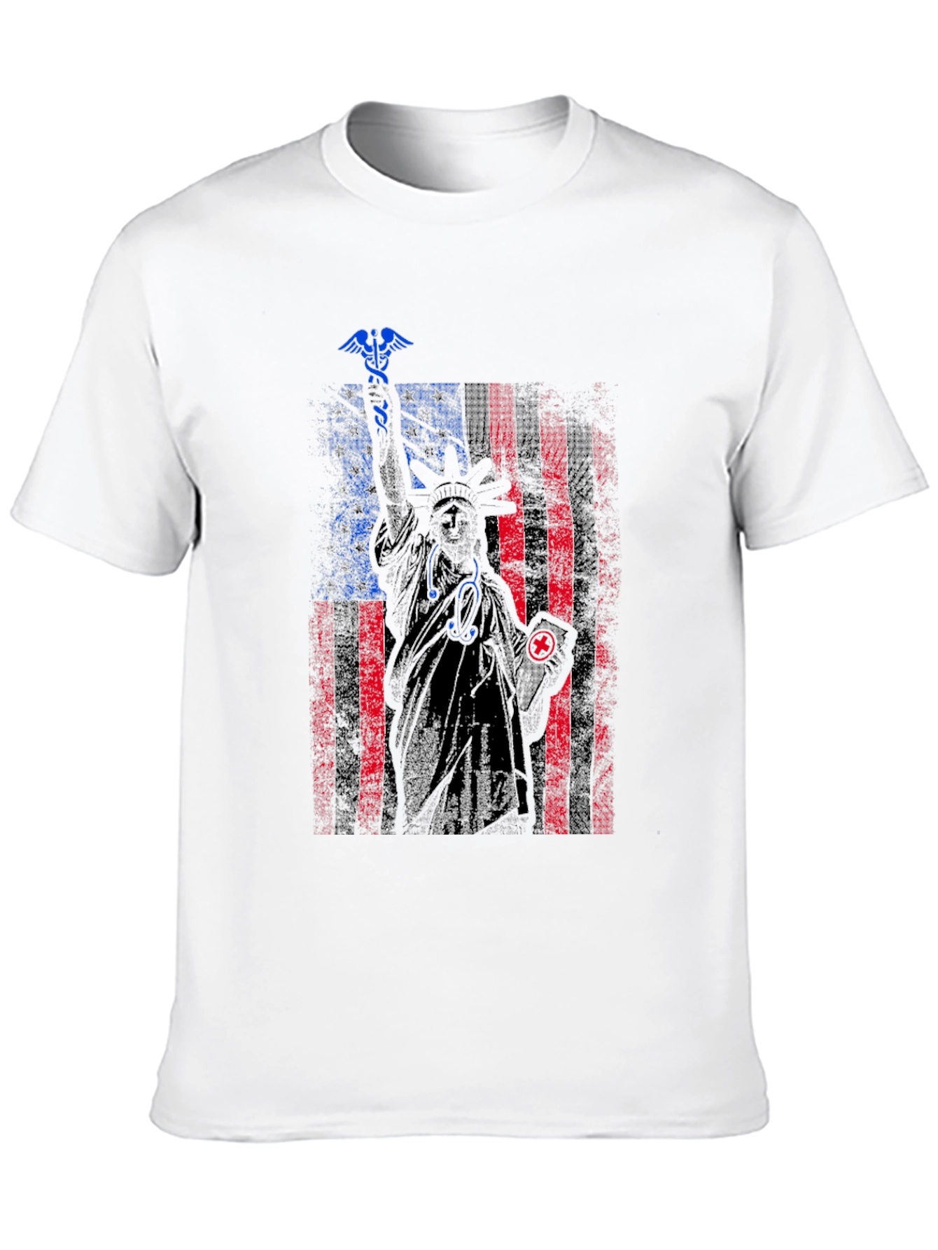 Patriotic Nurse Statue of Liberty Graphic Tee