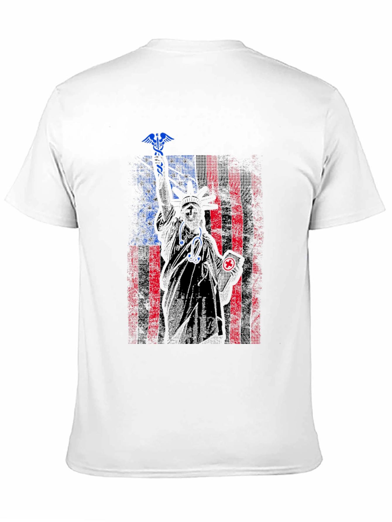 Patriotic Nurse Statue of Liberty Graphic Tee
