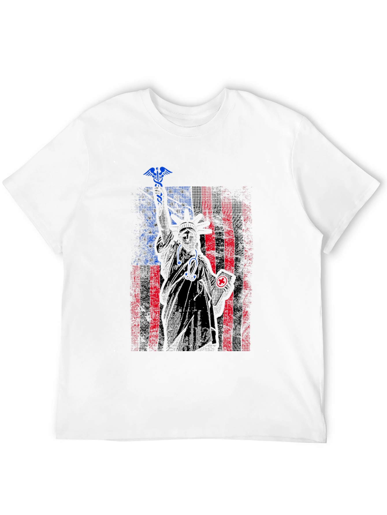 Patriotic Nurse Statue of Liberty Graphic Tee