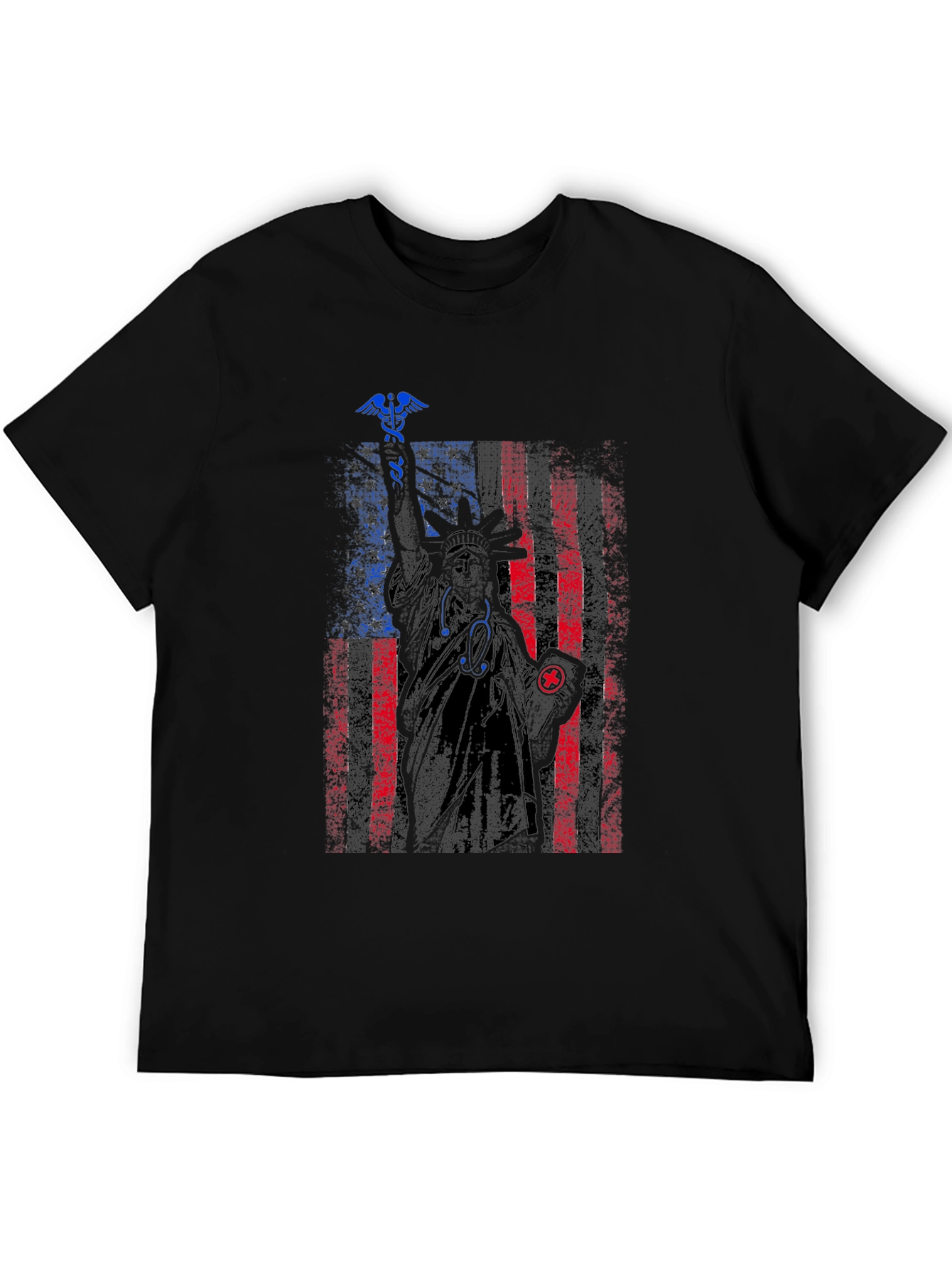 Patriotic Nurse Statue of Liberty Graphic Tee