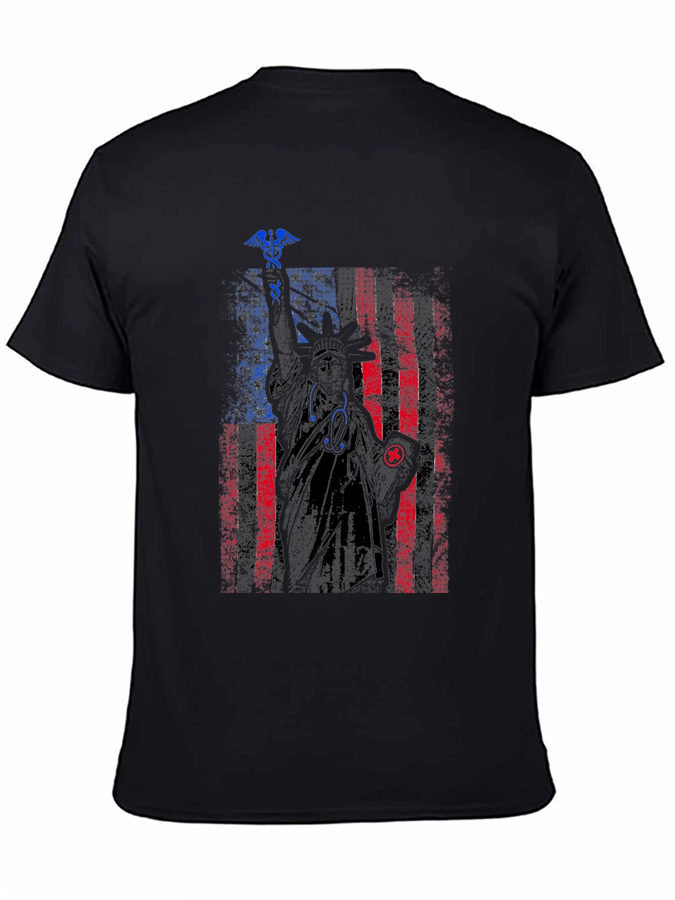 Patriotic Nurse Statue of Liberty Graphic Tee