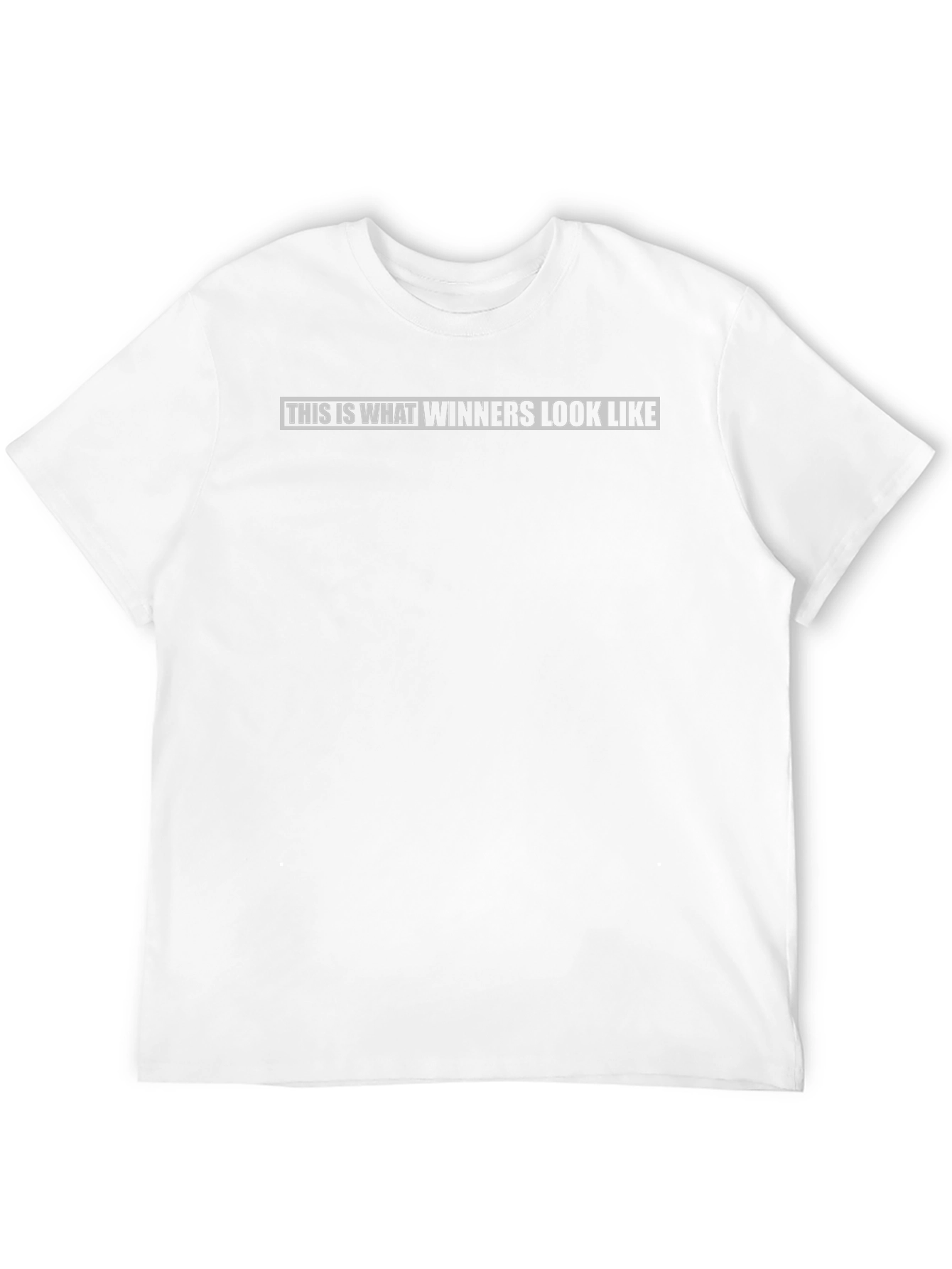 Winners Look T-Shirt - Black Crew Neck Tee