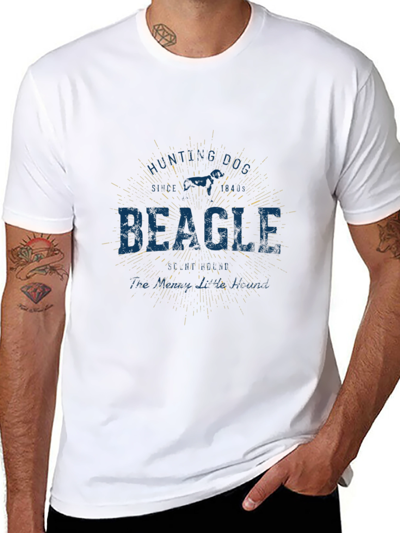 Beagle Hunting Dog Graphic T-Shirt