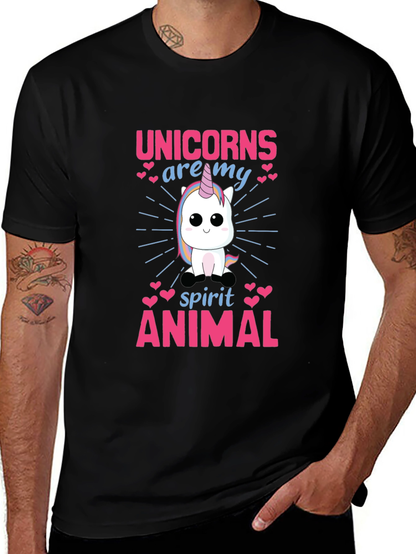 Unicorn Spirit Animal Graphic T-Shirt