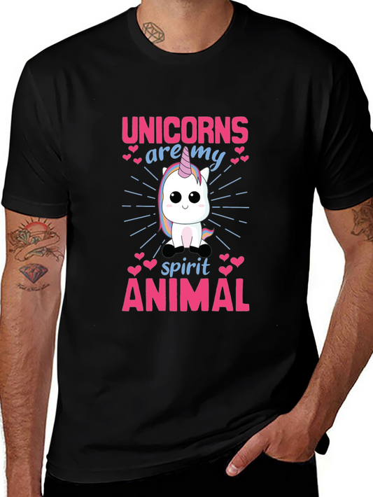 Unicorn Spirit Animal Graphic T-Shirt