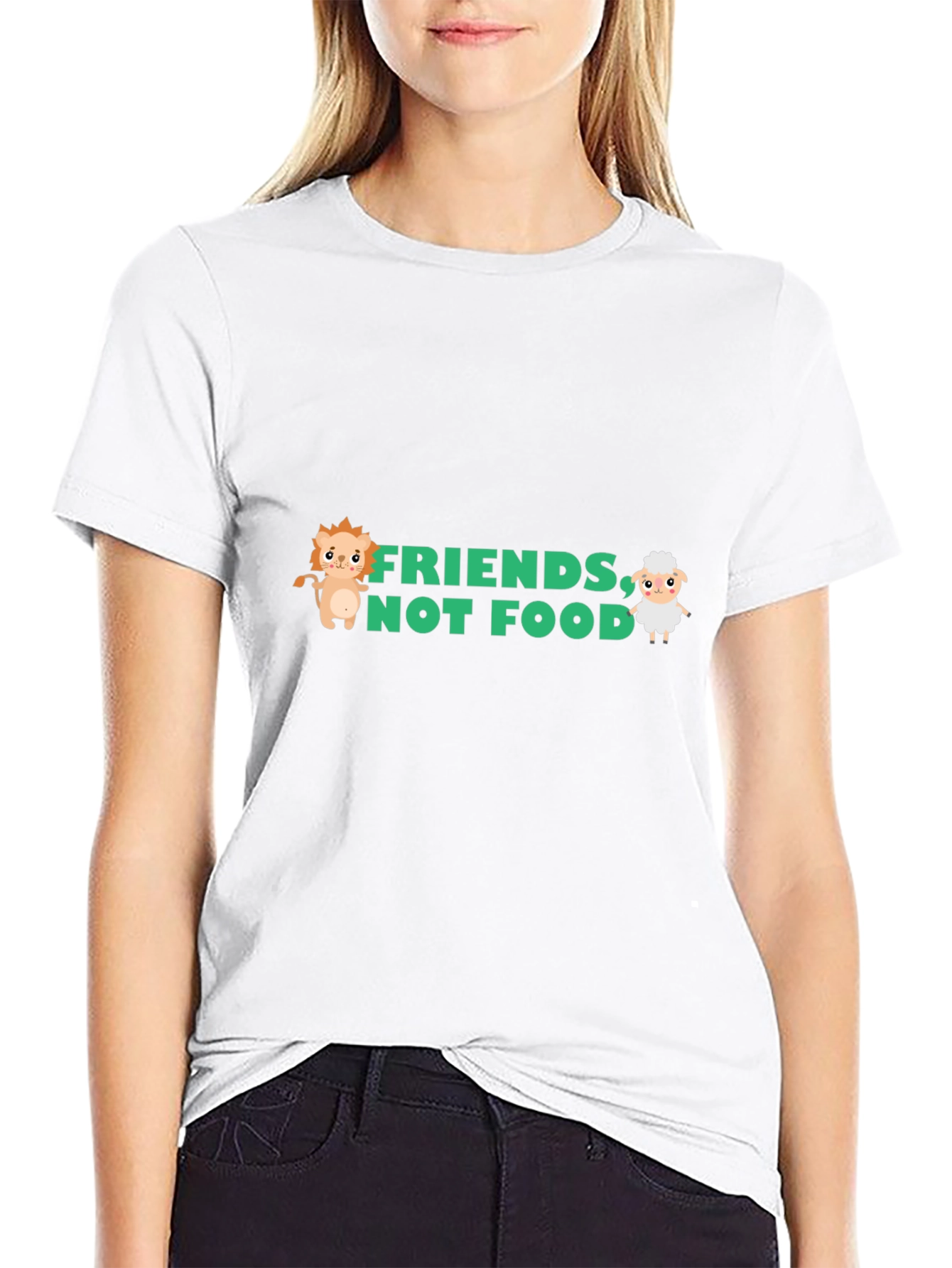 Friends Not Food Graphic Tee - Vegan T-Shirt