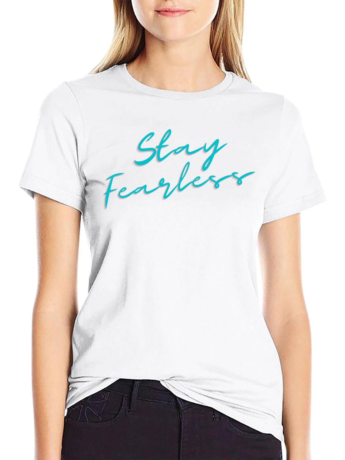 Stay Fearless Graphic Tee - Black