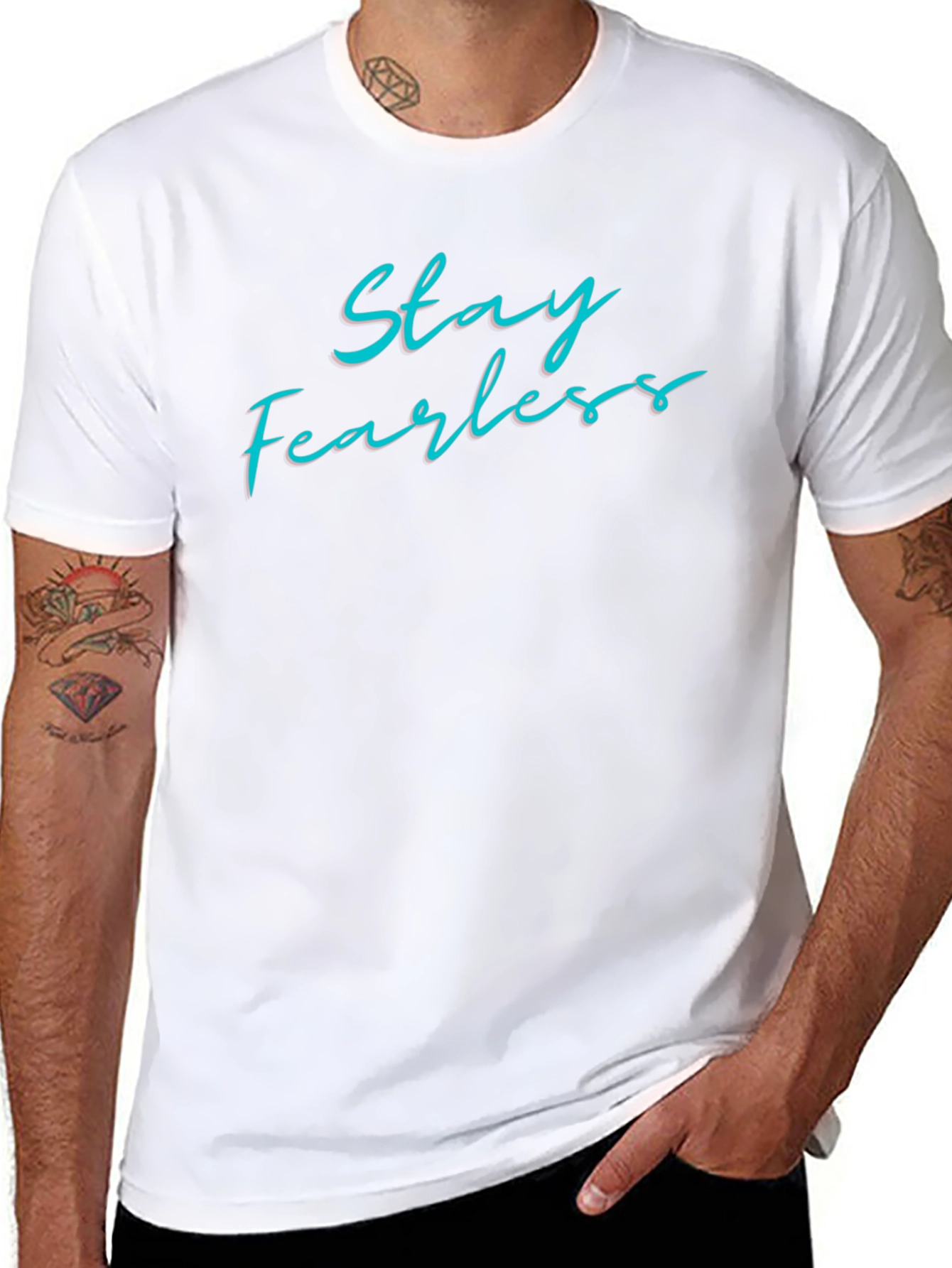 Stay Fearless Graphic Tee - Black