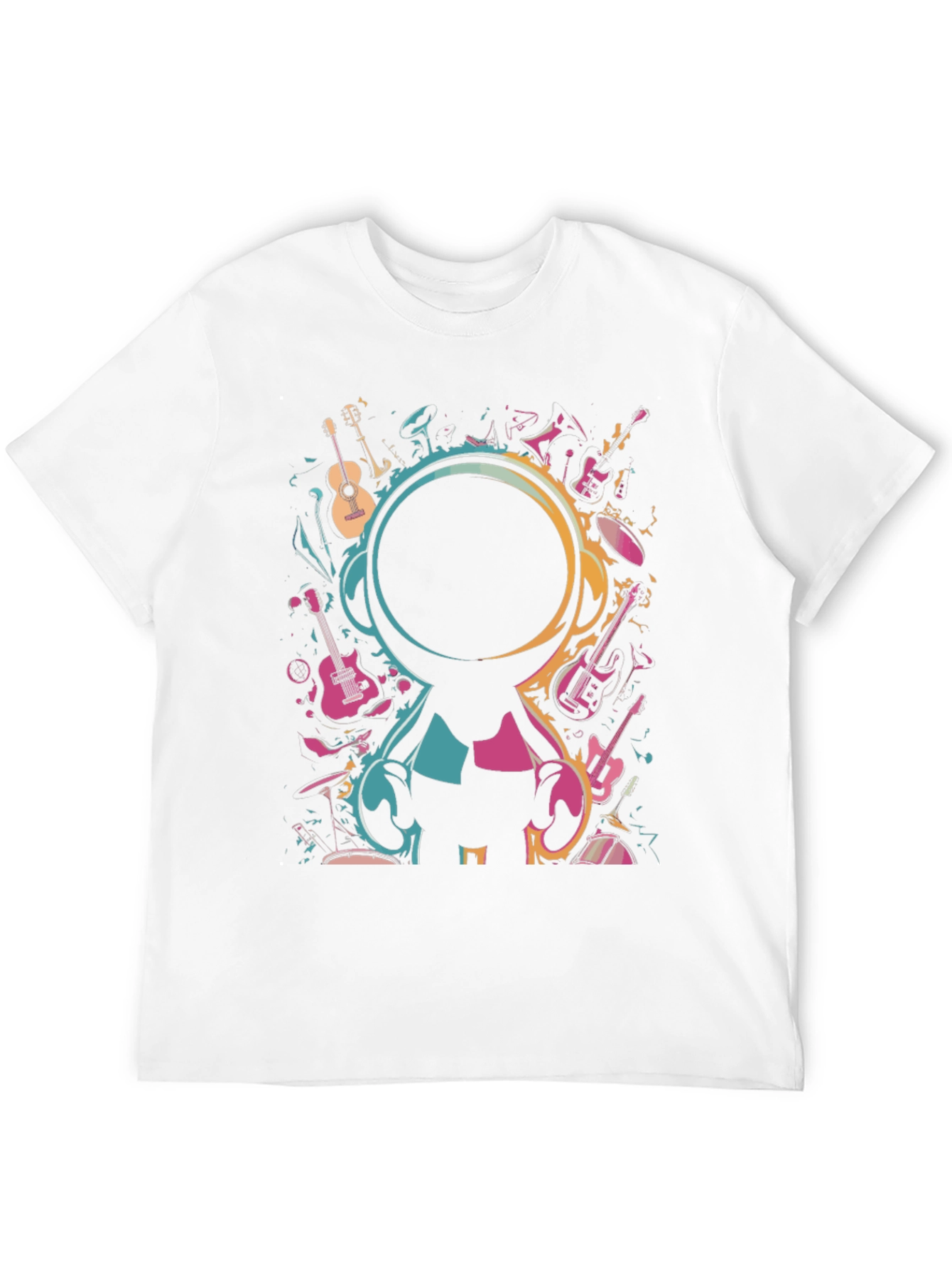 Music Lovers Black Graphic T-Shirt