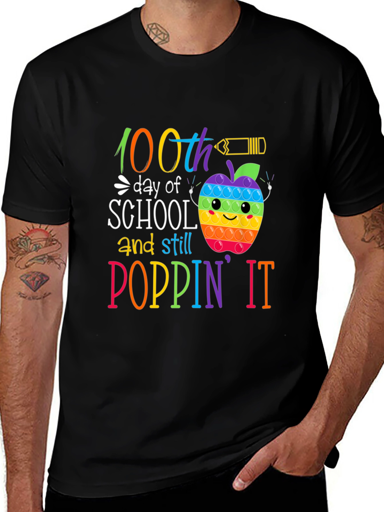 100th Day of School Poppin It T-Shirt