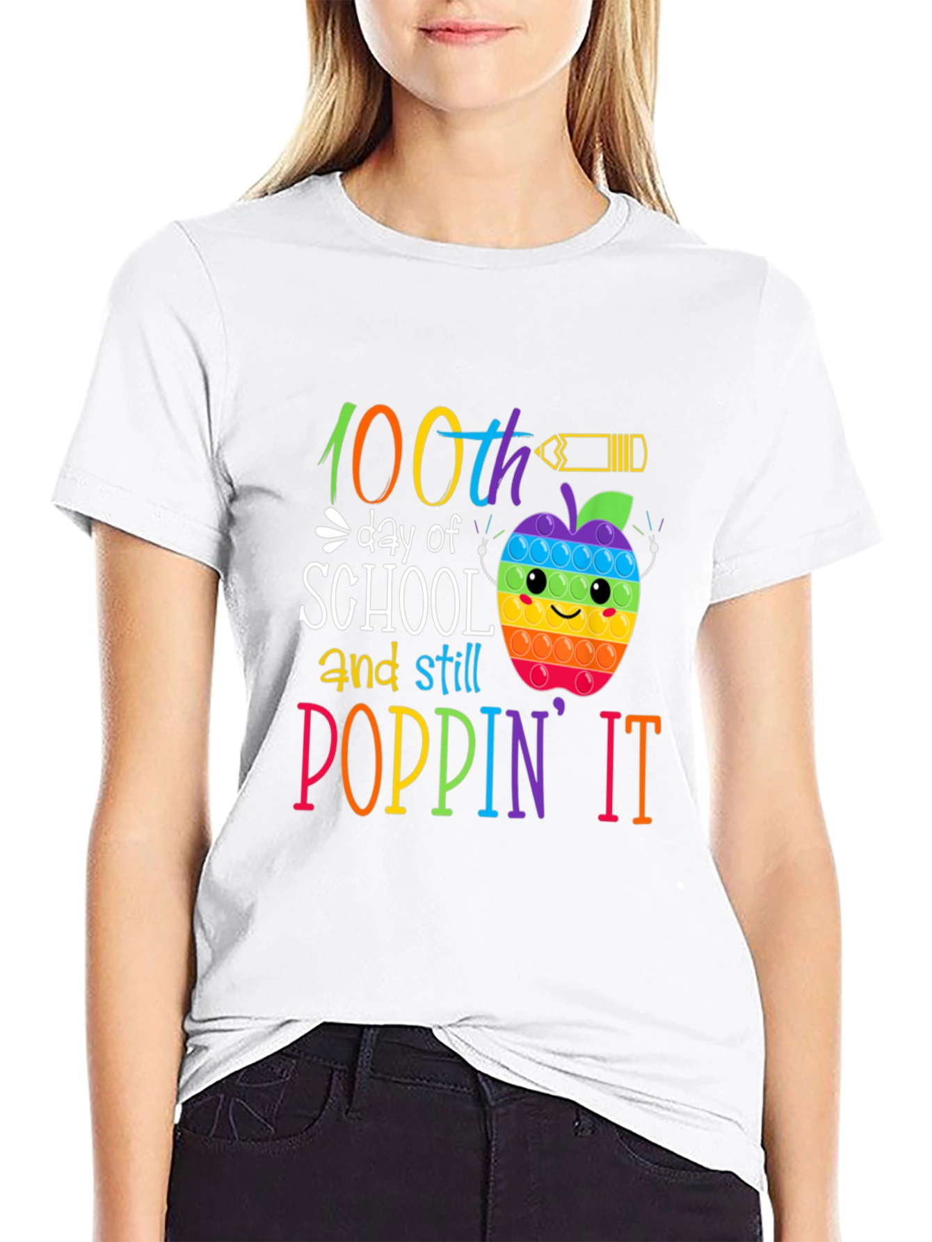 100th Day of School Poppin It T-Shirt