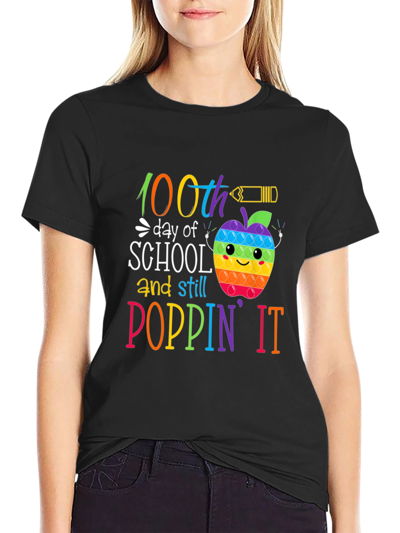 100th Day of School Poppin It T-Shirt