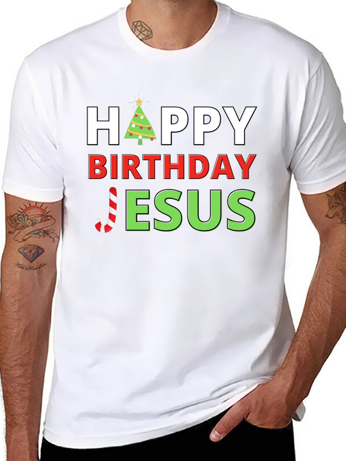 Happy Birthday Jesus Christmas T-Shirt