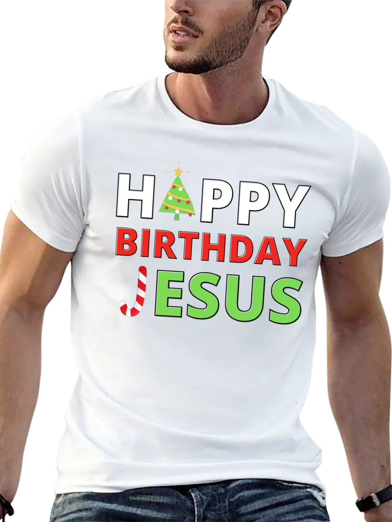 Happy Birthday Jesus Christmas T-Shirt