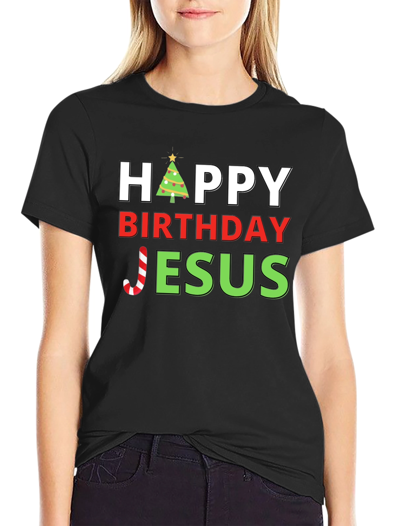 Happy Birthday Jesus Christmas T-Shirt