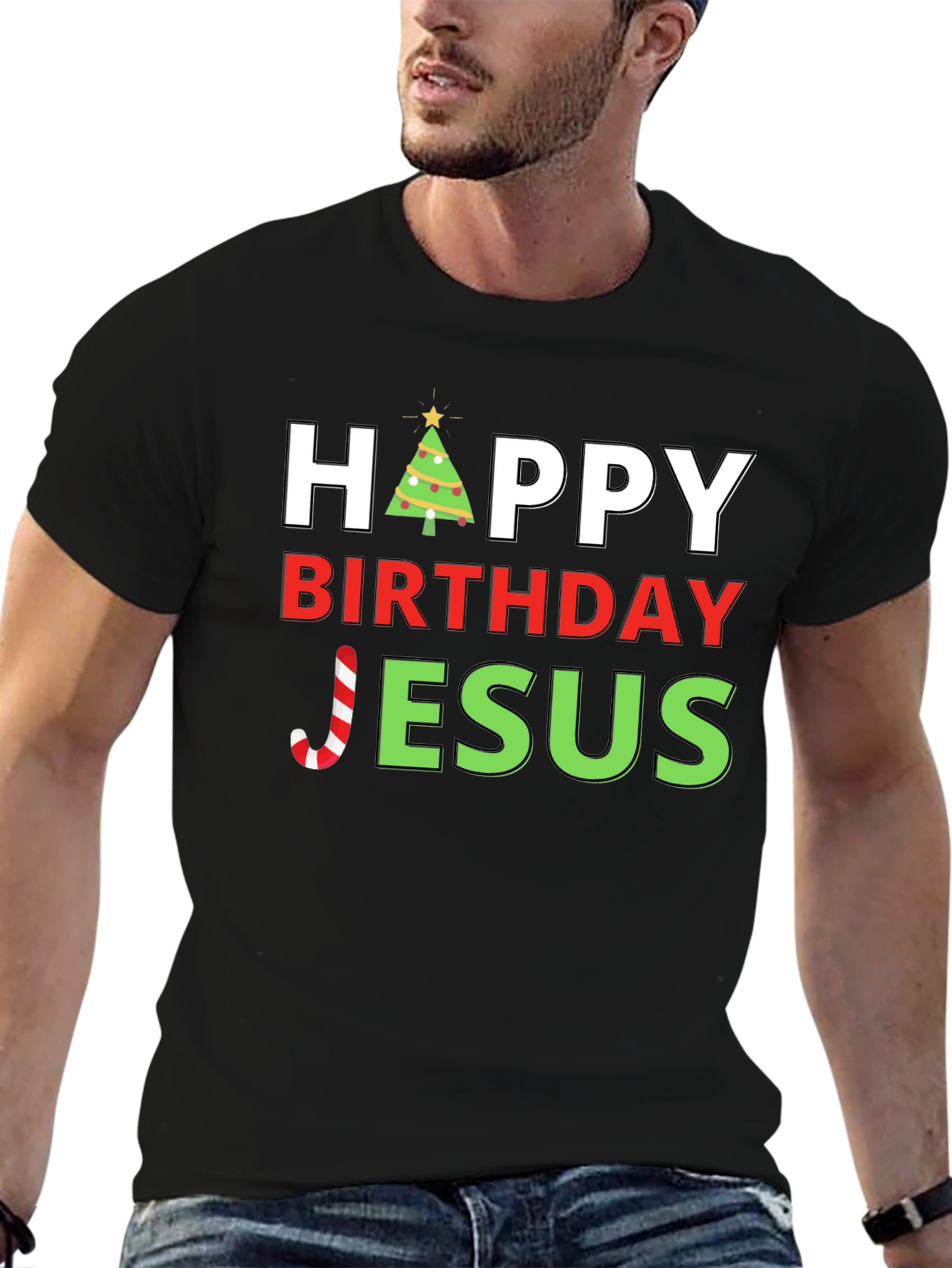 Happy Birthday Jesus Christmas T-Shirt