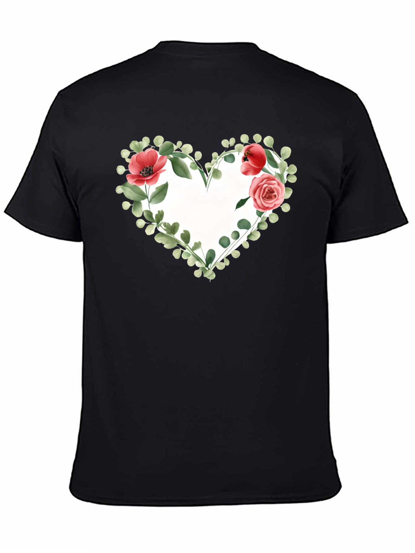 Floral Heart Graphic T-Shirt