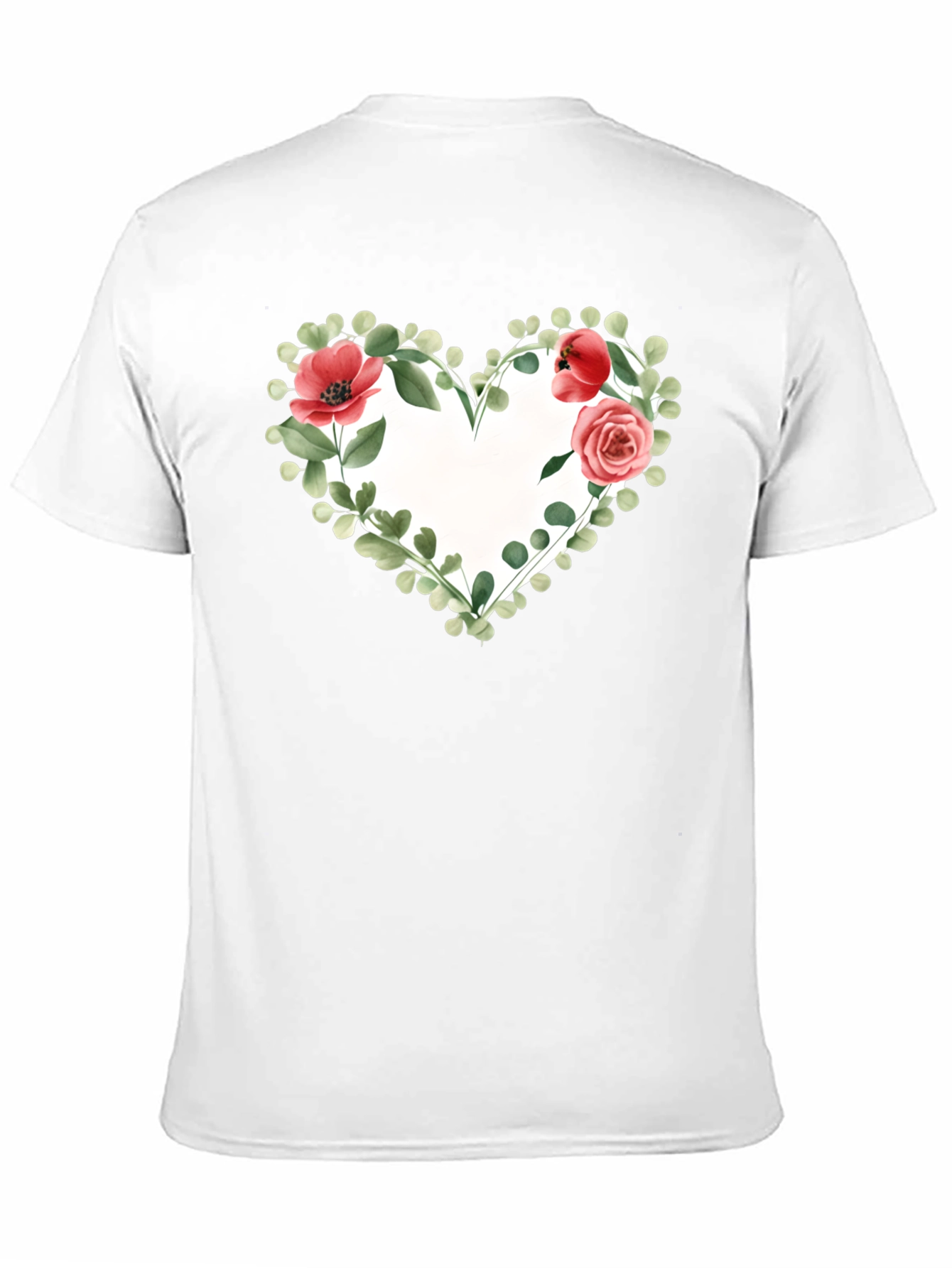 Floral Heart Graphic T-Shirt