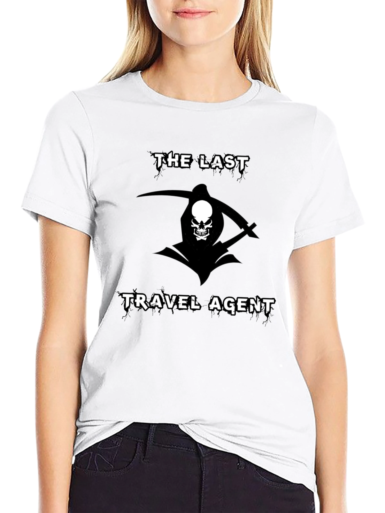 The Last Travel Agent Grim Reaper Graphic T-Shirt