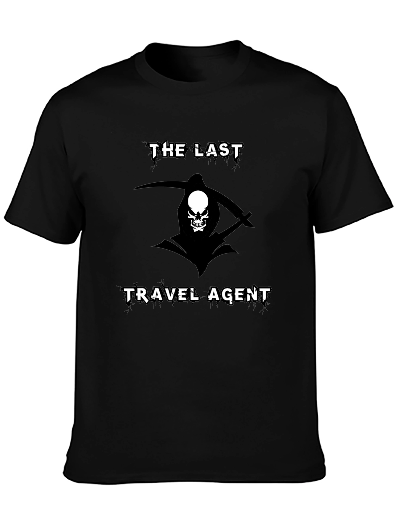 The Last Travel Agent Grim Reaper Graphic T-Shirt