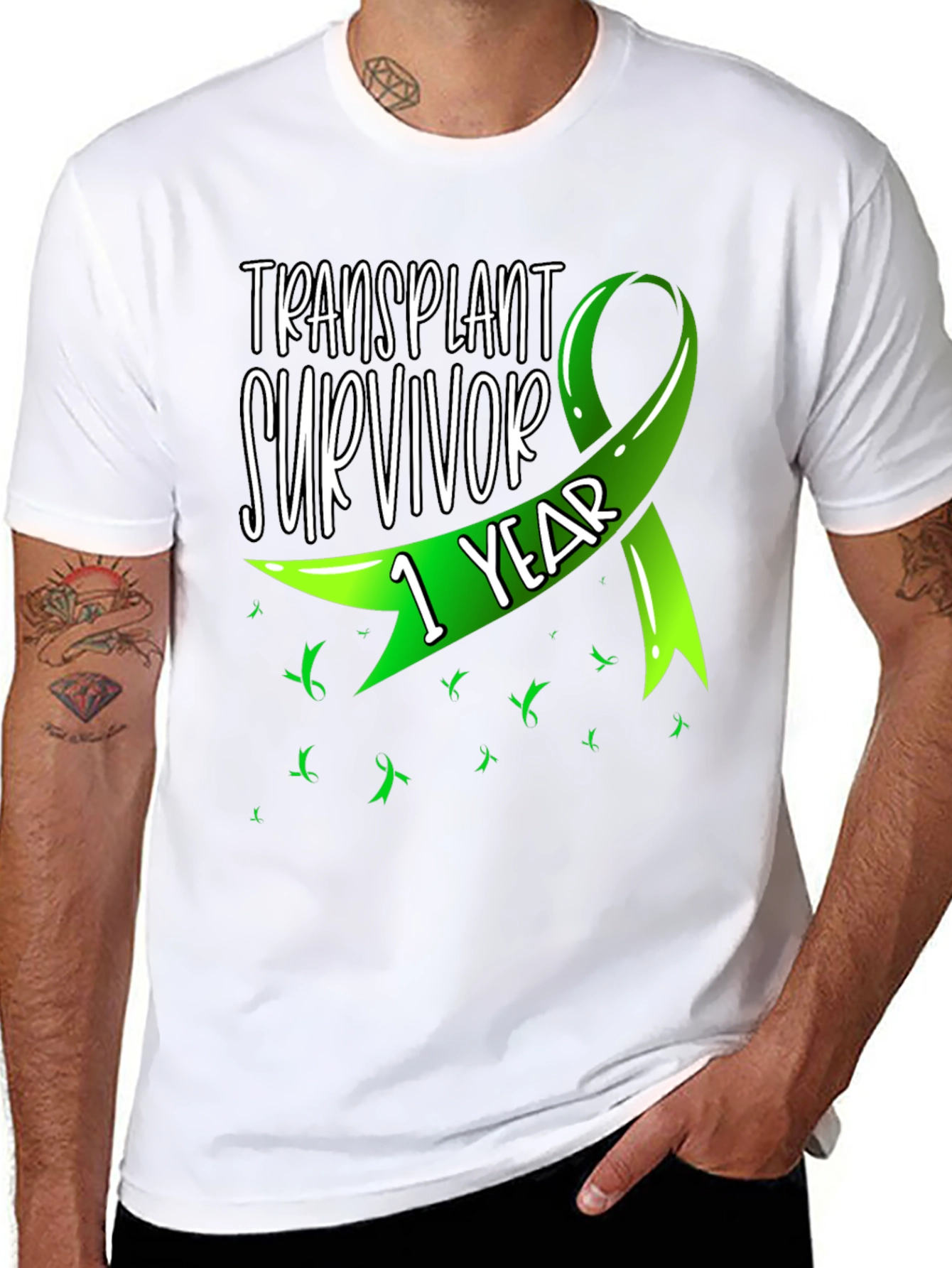 Transplant Survivor 1 Year Awareness T-Shirt
