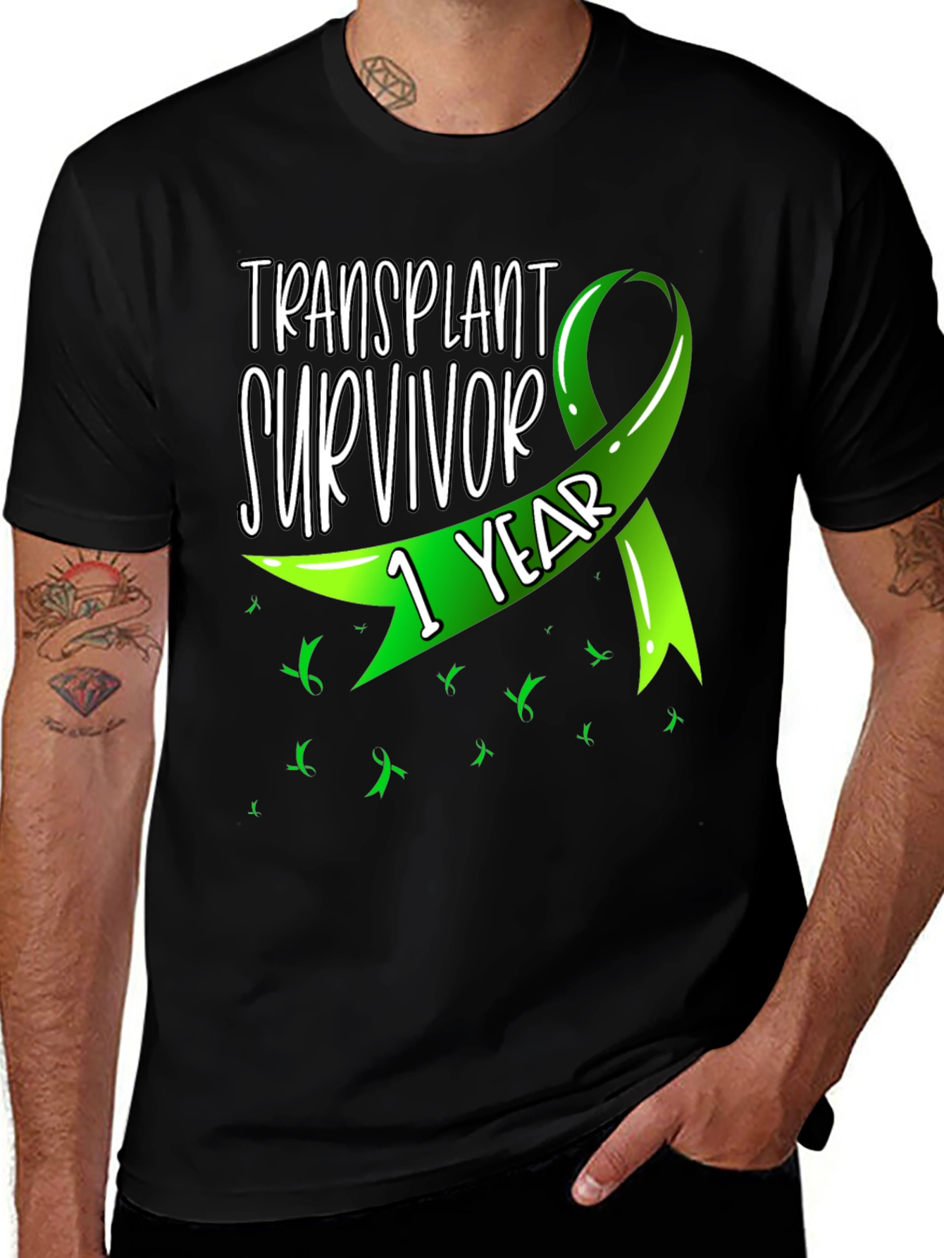 Transplant Survivor 1 Year Awareness T-Shirt