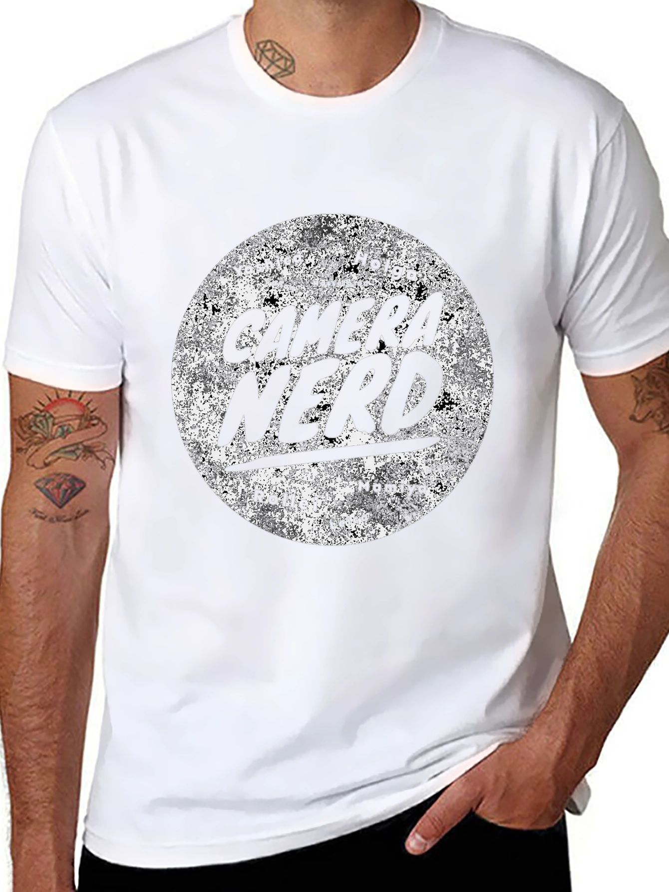 Camera Nerd Graphic Tee - Black