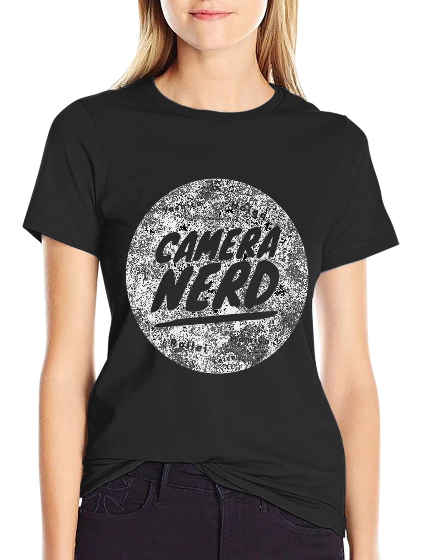 Camera Nerd Graphic Tee - Black