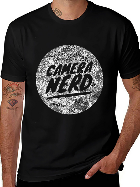 Camera Nerd Graphic Tee - Black