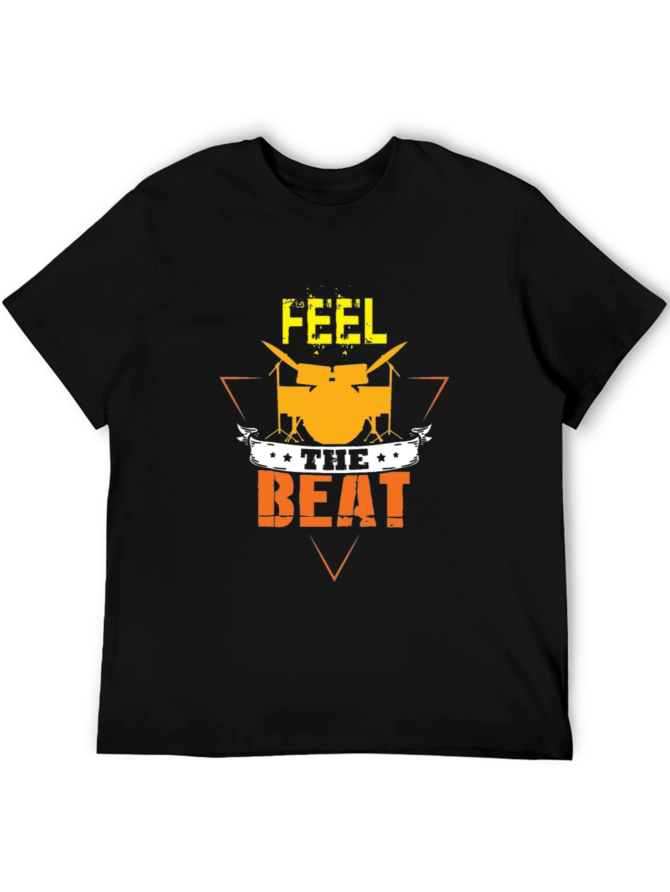 Feel the Beat Graphic T-Shirt - Drummer Tee