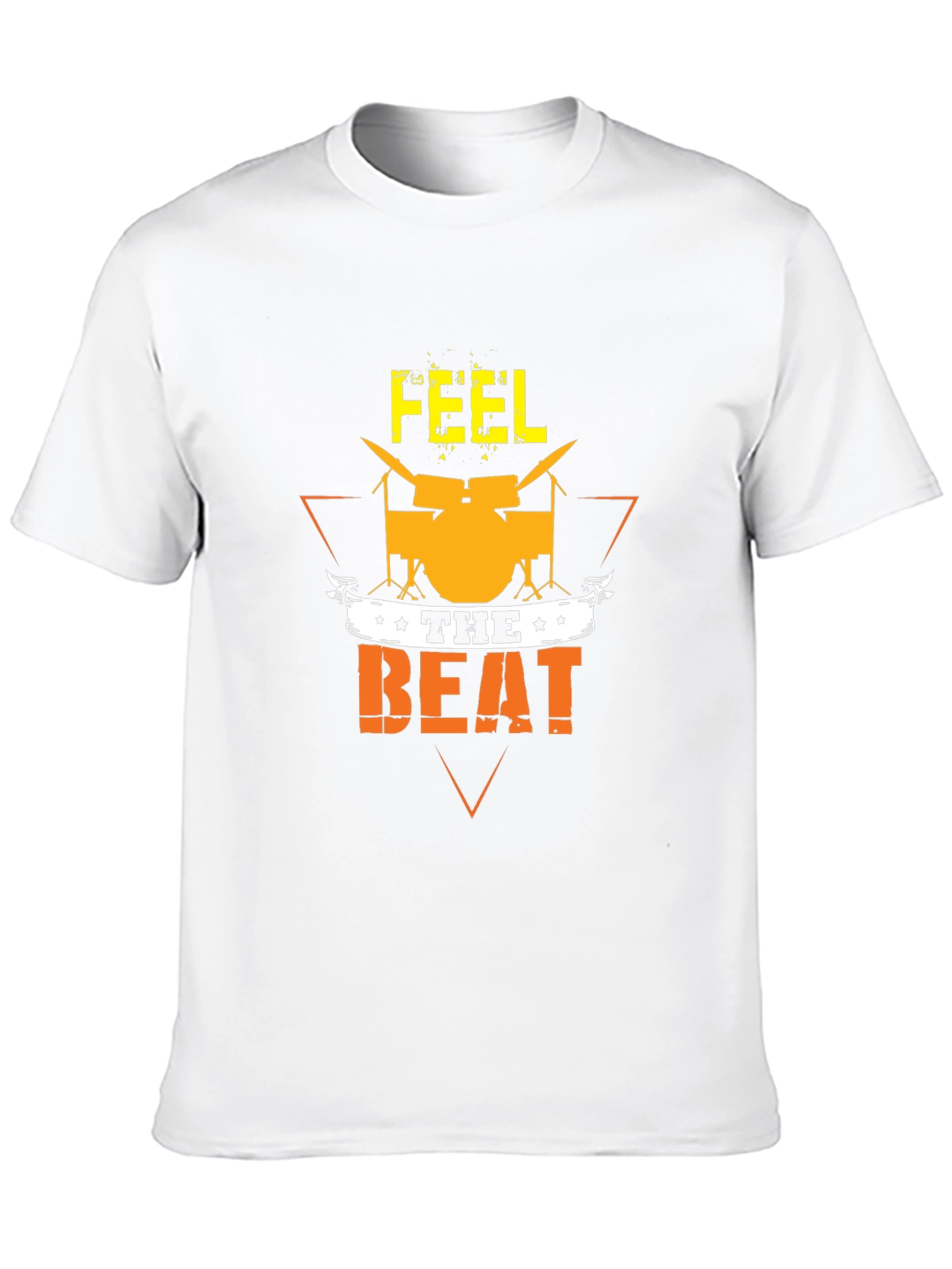Feel the Beat Graphic T-Shirt - Drummer Tee