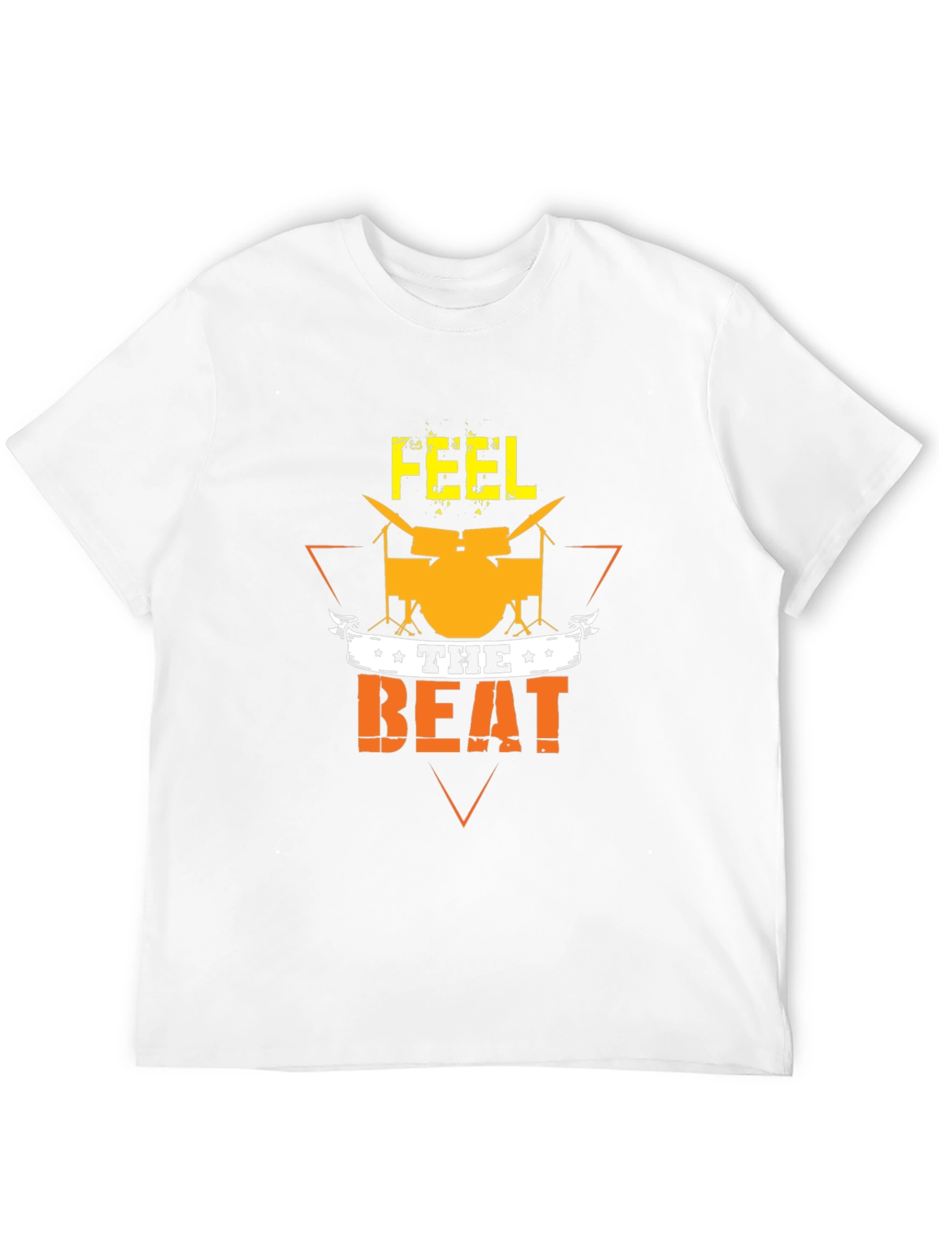 Feel the Beat Graphic T-Shirt - Drummer Tee