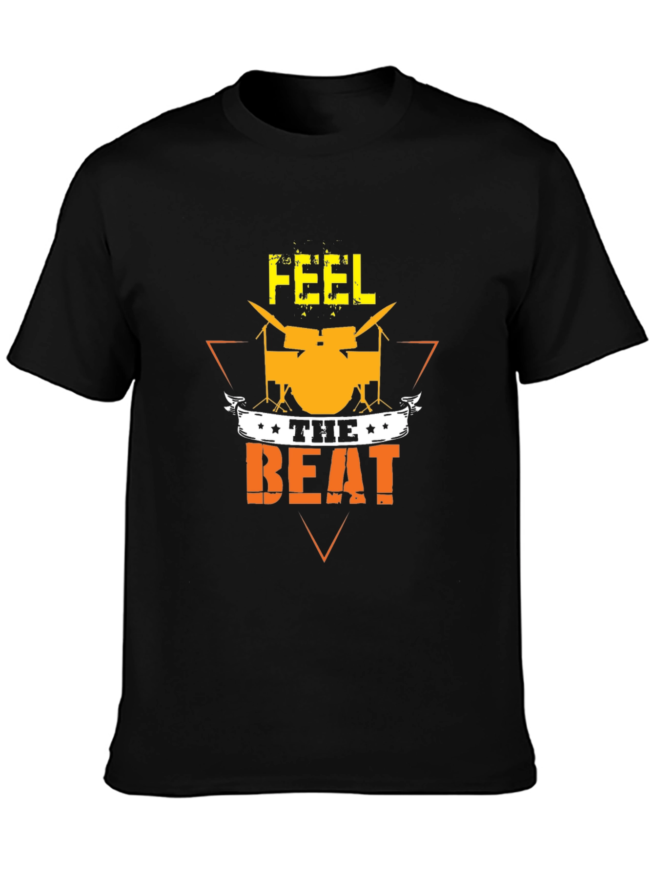 Feel the Beat Graphic T-Shirt - Drummer Tee