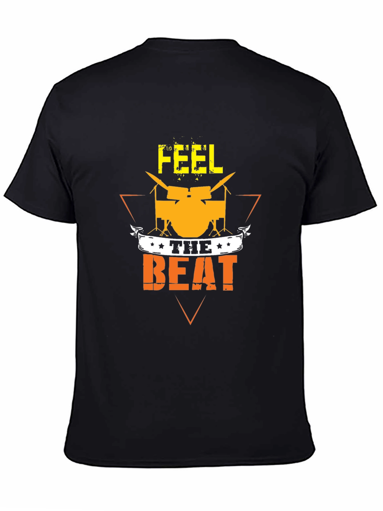 Feel the Beat Graphic T-Shirt - Drummer Tee