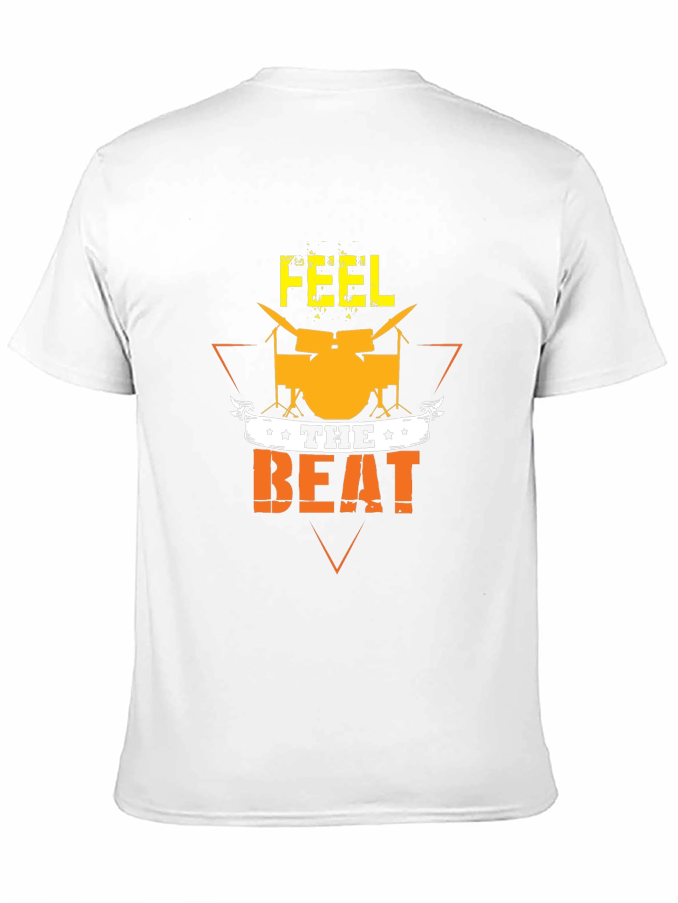 Feel the Beat Graphic T-Shirt - Drummer Tee