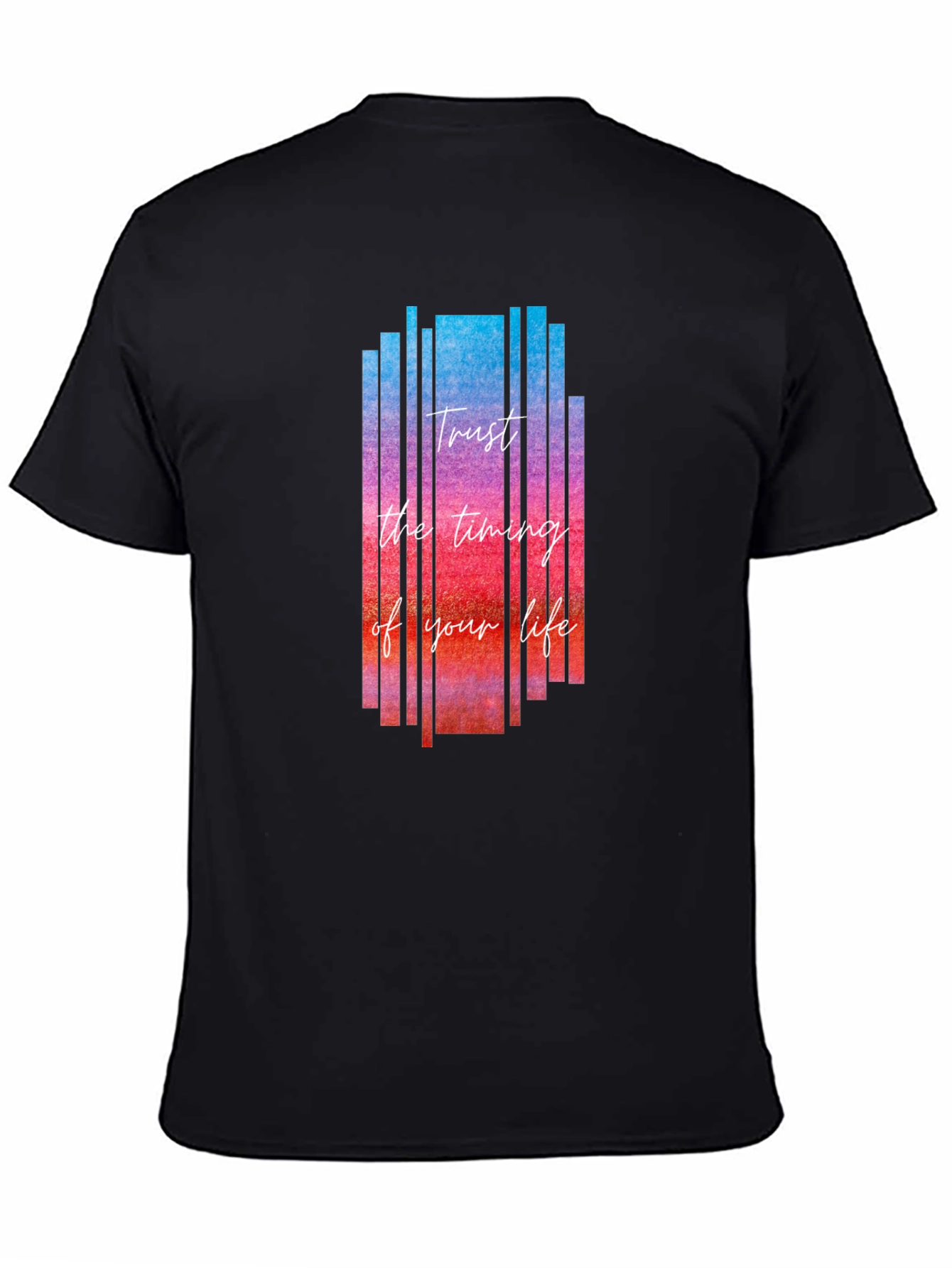 Trust the Timing of Your Life Black Tee