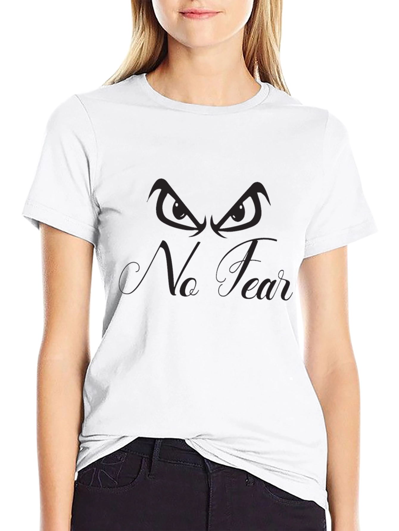 No Fear Graphic Print Black T-Shirt
