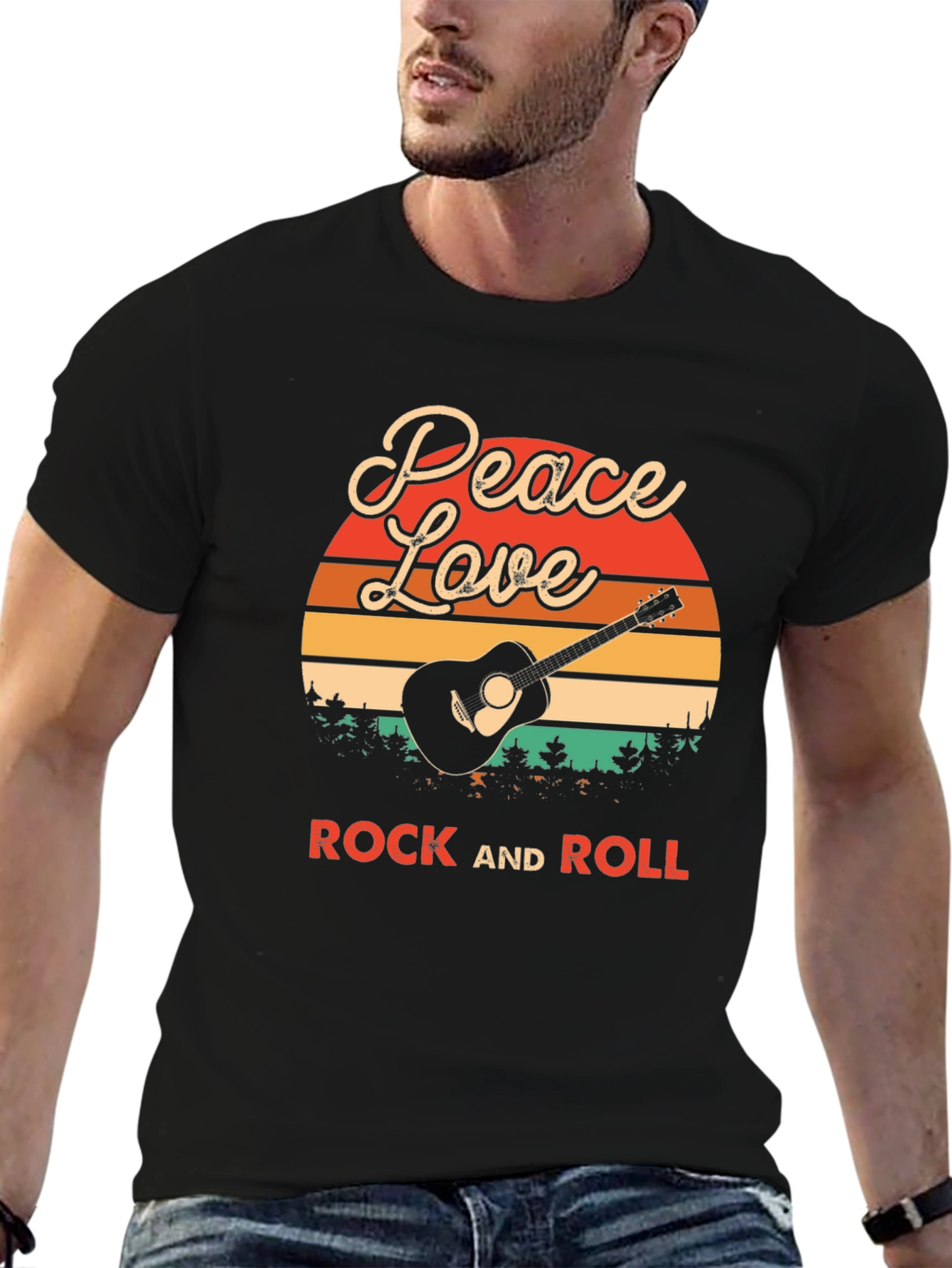 Peace Love Rock and Roll T-Shirt