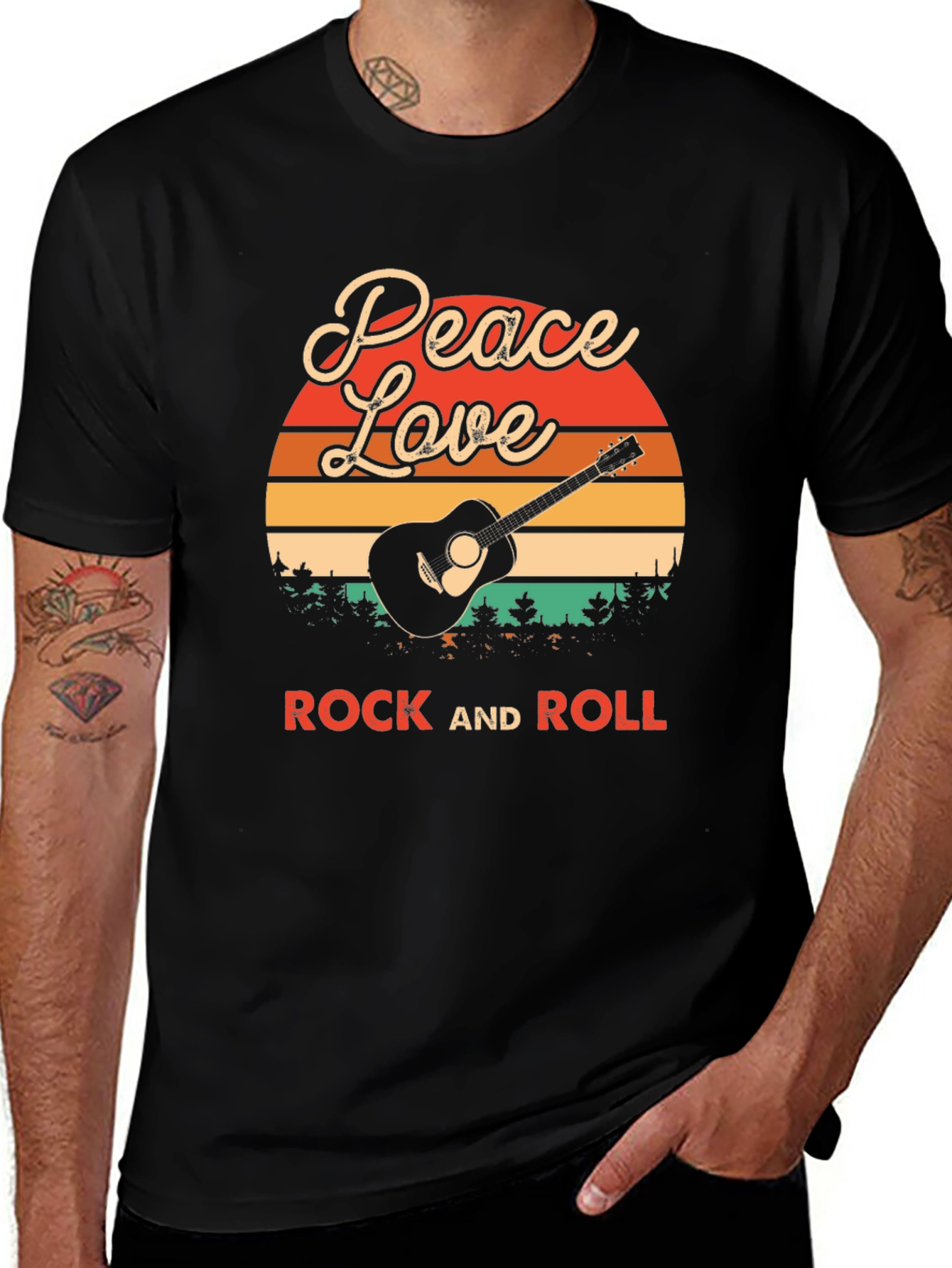 Peace Love Rock and Roll T-Shirt