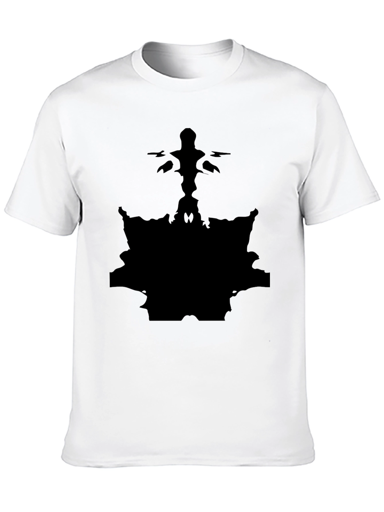 Abstract Black Graphic Tee - Unique Design Shirt