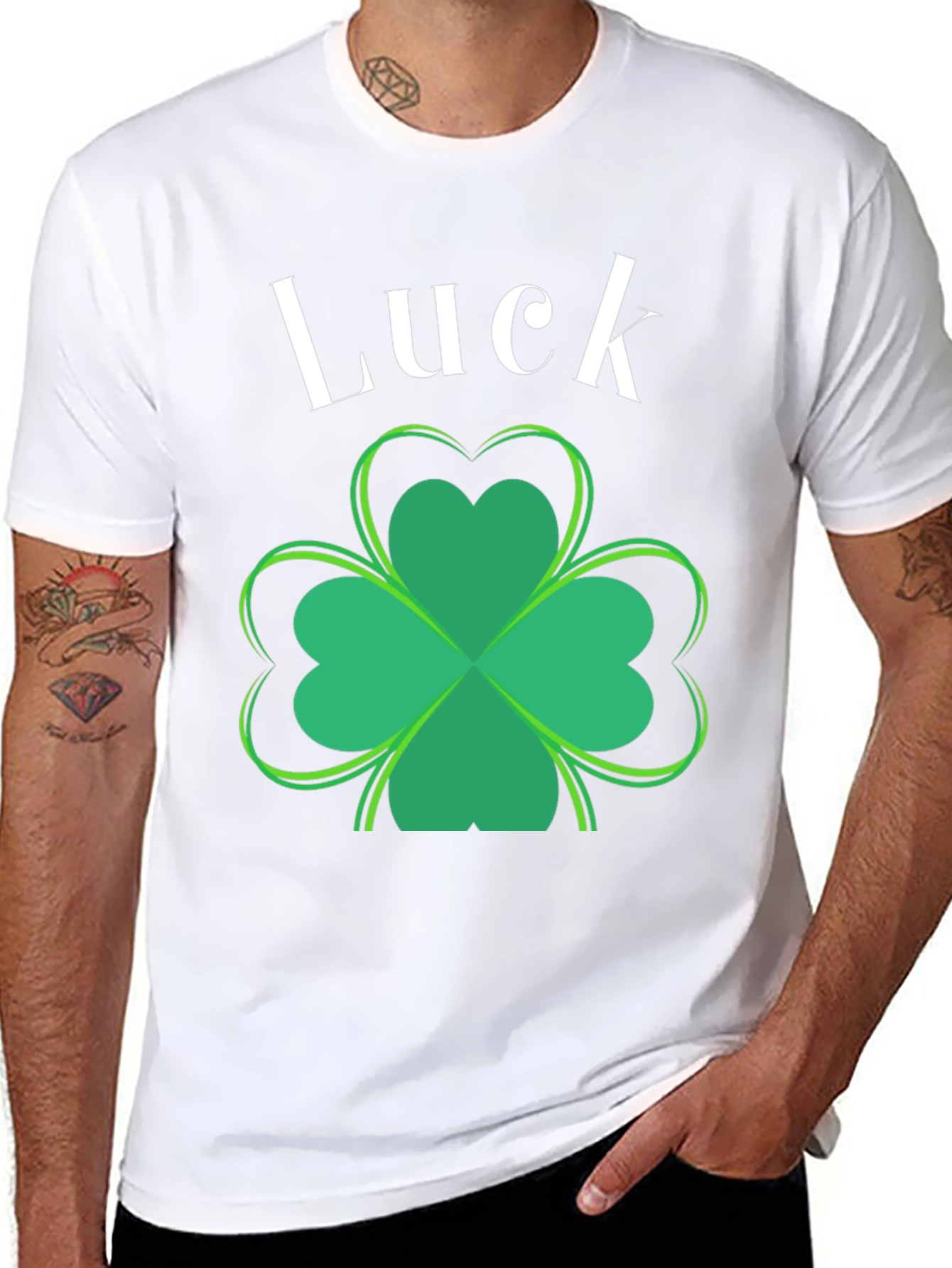 Lucky Clover Graphic T-Shirt - St. Patricks Day